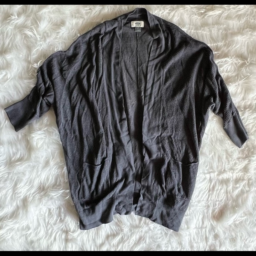 Old Navy Navy Light Sweater Jacket
